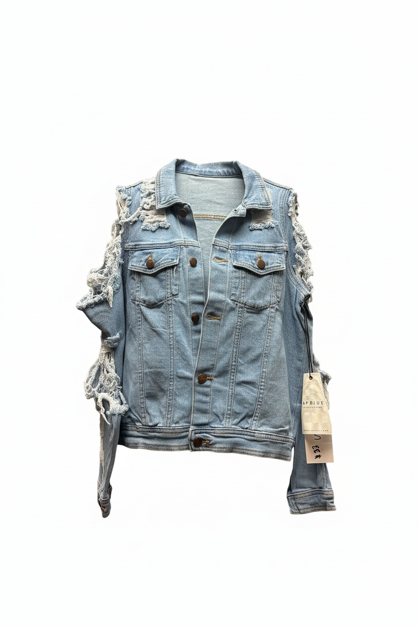 Ripped Jean Jacket
