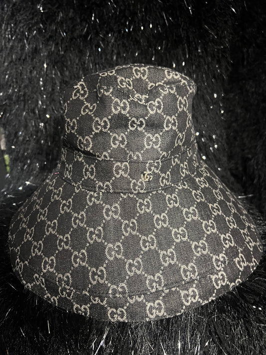 Bucket Hat Black Denim