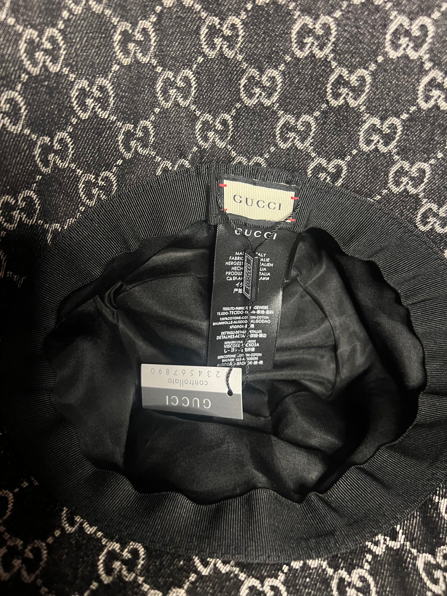 Bucket Hat Black Denim